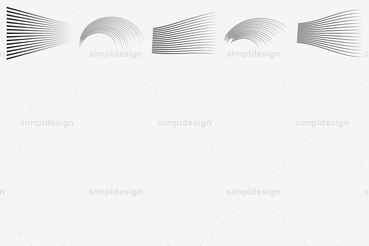 25 Speed Lines Photoshop Brushes, a Brush Add-On by SimplDesign (Photo 3 of 3)