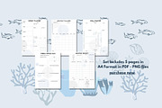 Blue Monthly Planners & Schedules, a Stationery Template by Journal w Sushii (Thumbnail 3 of 3)
