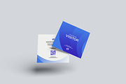 Square Visitor Badge Card Mockup, an Advertising Mockup by Gatamotion (Thumbnail 3 of 5)