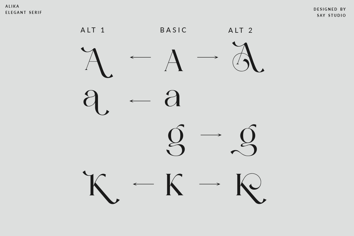 Alika - Elegant Serif, a Serif Font by Say Studio (Photo 13 of 15)