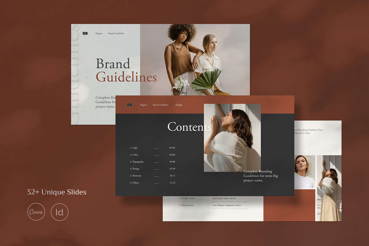 Brand Guidelines Template, a Presentation Template by UpSolution (Photo 2 of 8)