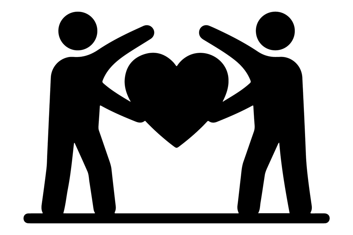 Couple Love Heart Silhouette, an Object Graphic by Gfx_Store (Photo 11 of 16)
