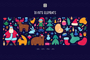 Merry Christmas vector bundle, an Illustration by Brandianna (Thumbnail 3 of 12)