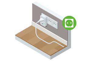 Smart Plug and Power Outlet, a Technology Illustration by Golden Sikorka