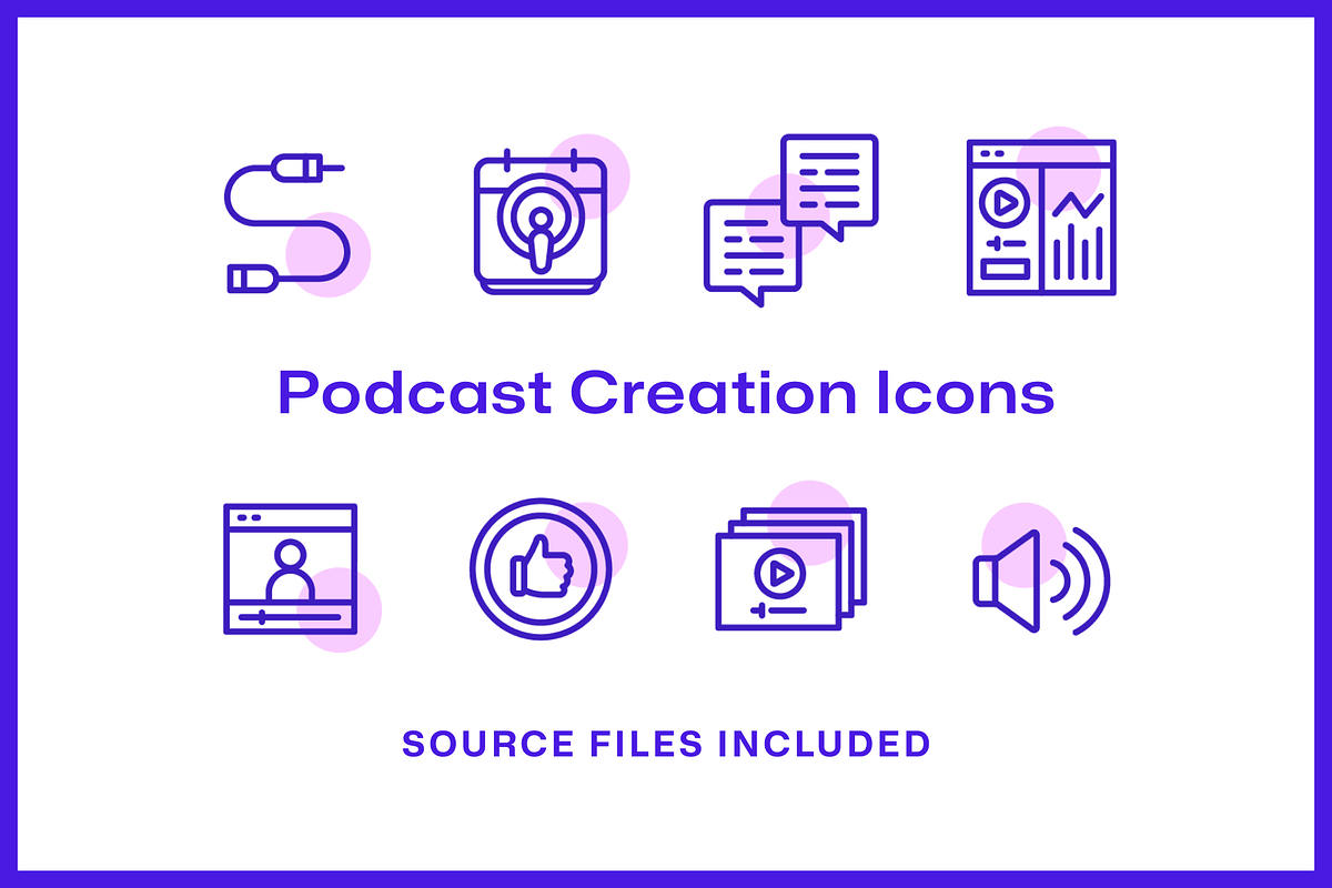 48 Podcast Creation Icons, an Icon by Furnace (Photo 3 of 5)