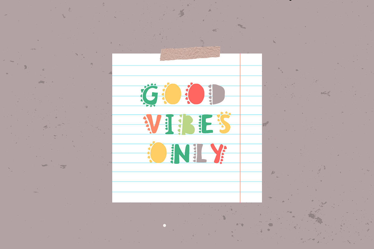 DINO font - playful kid's font, a Font by Ashiya Pixel (Photo 5 of 11)