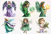 Winter Snow Angel Clipart, an Illustration by Dream Creation (Thumbnail 3 of 7)