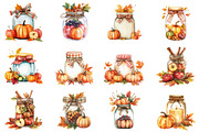 Watercolor Autumn Jar Sublimation, an Illustration by CitraGraphics (Thumbnail 4 of 6)