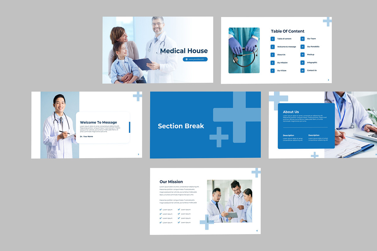 Medical House PPT Template, a Presentation Template by Recreative (Photo 2 of 6)