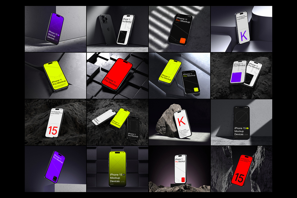 K-Mockups: iPhone 15 Pro, an iPhone Mockup by ls.graphics (Photo 2 of 10)