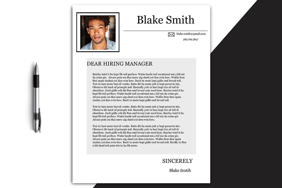 Modern Blake Resume, a Resume Template by Jo-Lou Design (Photo 3 of 3)