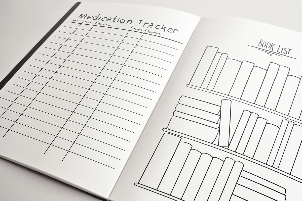 19 Hand Drawn Print Planner Layouts, a Graphic by Character (Photo 8 of 11)