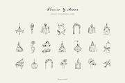 WEDDING line art illustrations, a Decorative Illustration by Crocus Paperi (Thumbnail 4 of 6)