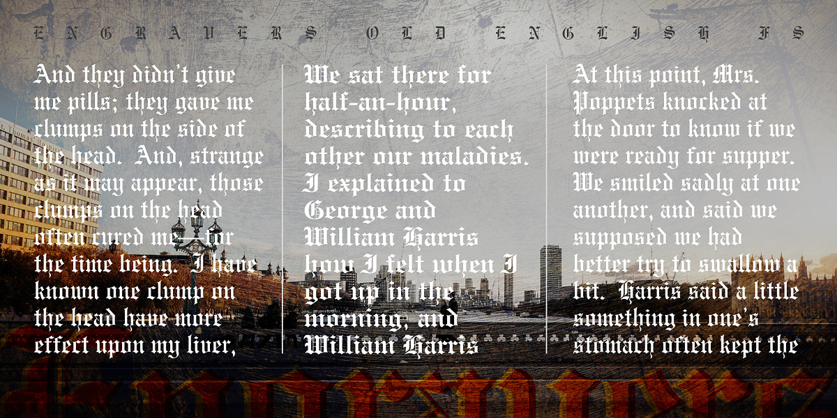 Engravers Old English FS, a Blackletter Font by FontSite Inc. (Photo 2 of 2)