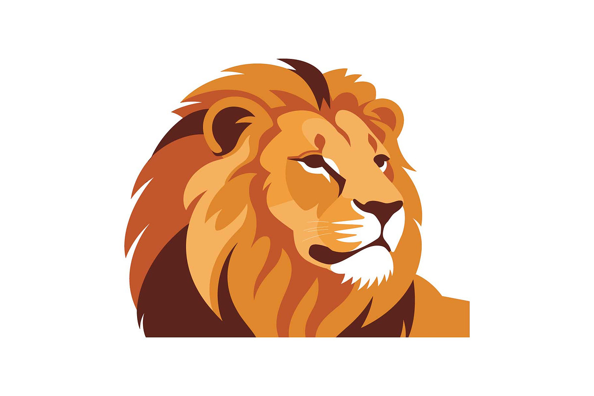 Majestic Lion Vector Illustration, an Object Graphic by yasushie (Photo 2 of 16)