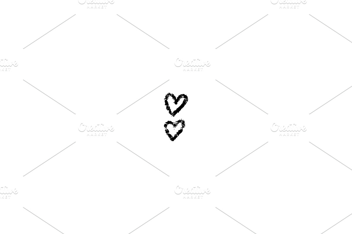 Crayon Doodle Hearts, an Object Graphic by Elena Pimukova (Photo 29 of 36)