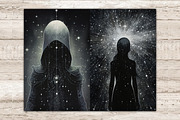Among The Stars Junk Journal Pages, a Person Illustration by GlamArtZhanna (Thumbnail 9 of 9)