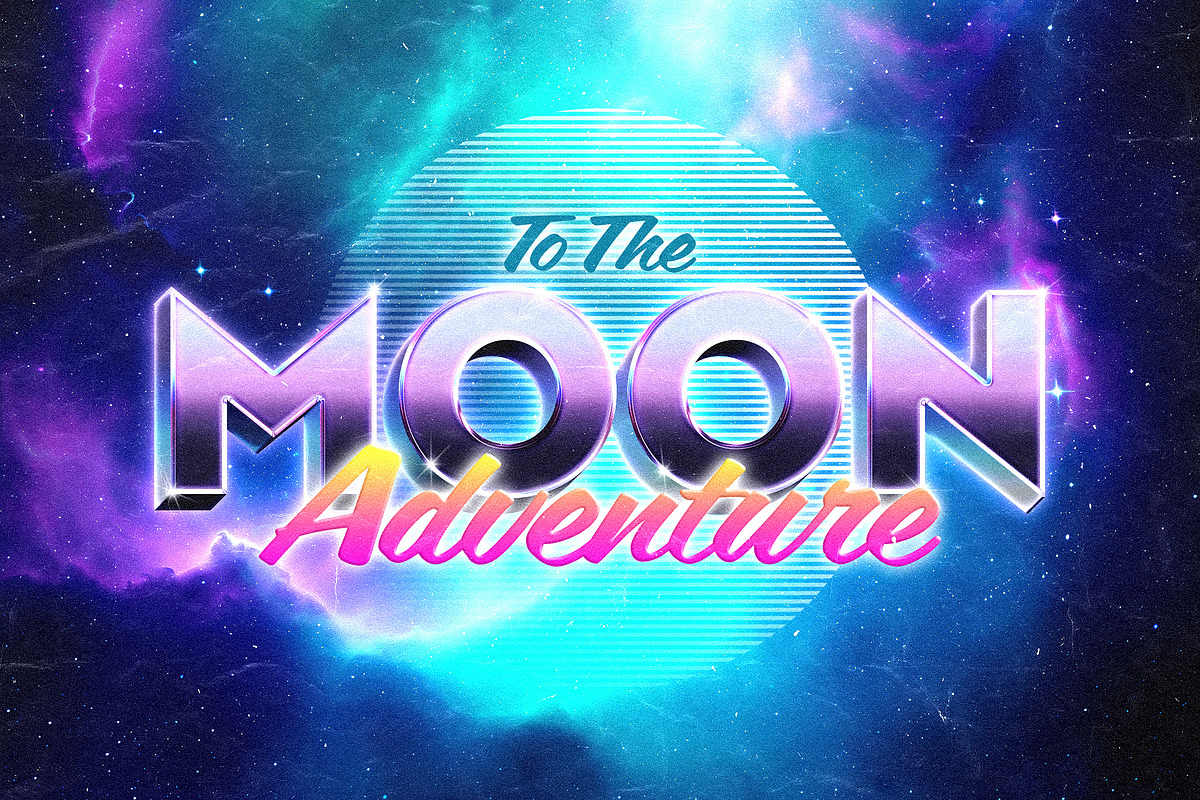 80s Text Effects Collection, a Layer Style Add-On by pixelbuddha.net (Photo 7 of 15)