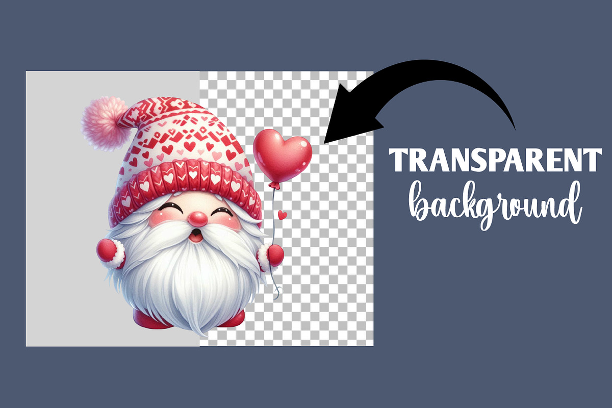 Sweet Valentine's Day Gnome Clipart, an Illustration by Designworld (Photo 6 of 6)