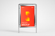 Advertising Poster Frame Mockup, an Advertising Mockup by graphypix (Thumbnail 1 of 4)