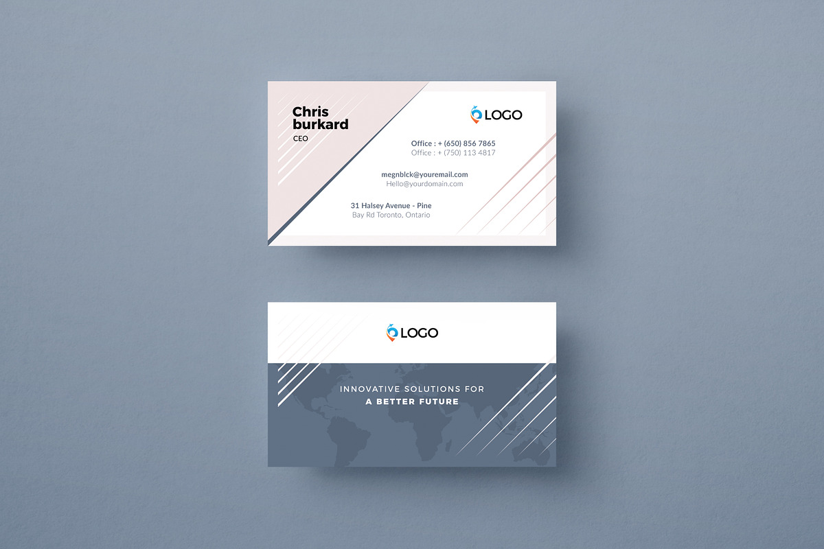 Bundle - Modern Business Cards, a Business Card Template by Crevo Studio (Photo 3 of 8)