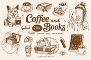 Coffee & Books Bookish Vector Set, an Object Graphic by VerAna (Thumbnail 1 of 23)