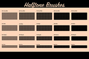 Heartfelt Halftone Vector Brushes, a Brush Add-On by BackYard Graphics Co. (Thumbnail 7 of 15)