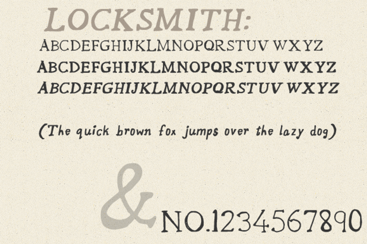 Locksmith Font - Sale preview 3