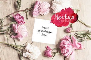 Beautiful Square Card Mockup