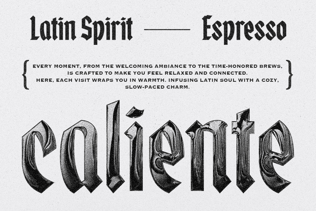 IC Ghoulie - Strong Blackletter, a Blackletter Font by IronbirdCreative (Photo 2 of 9)