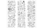 It's movie time! Big vector set, a Pattern Graphic by Art Loft (Thumbnail 7 of 16)