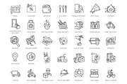 Food Delivery icons set, a Food Illustration by Tettygreen (Thumbnail 1 of 3)