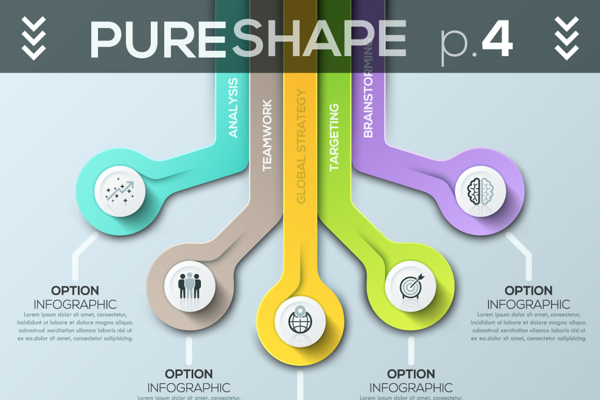 Pure Shape Infographic Bundle, a Presentation Template by Andrew Kras Design (Photo 22 of 26)