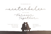 Her Him - Long Handwritten Script, a Script Font by Sarid Ezra (Thumbnail 3 of 9)