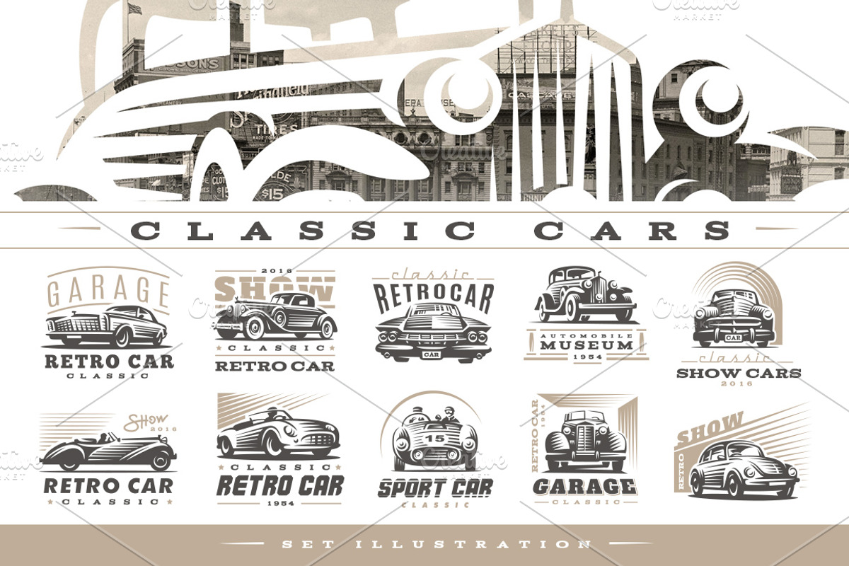 Classic cars, a Branding & Logo Template by SODESIGN (Photo 3 of 7)