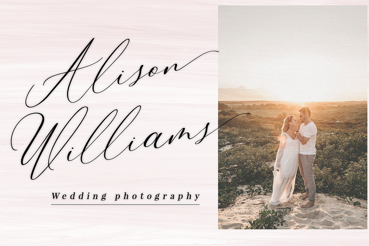 Monttary - Modern calligraphy font preview 2