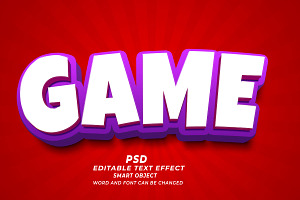Game Editable Text Effect PSD, a Layer Style Add-On by TrueVector