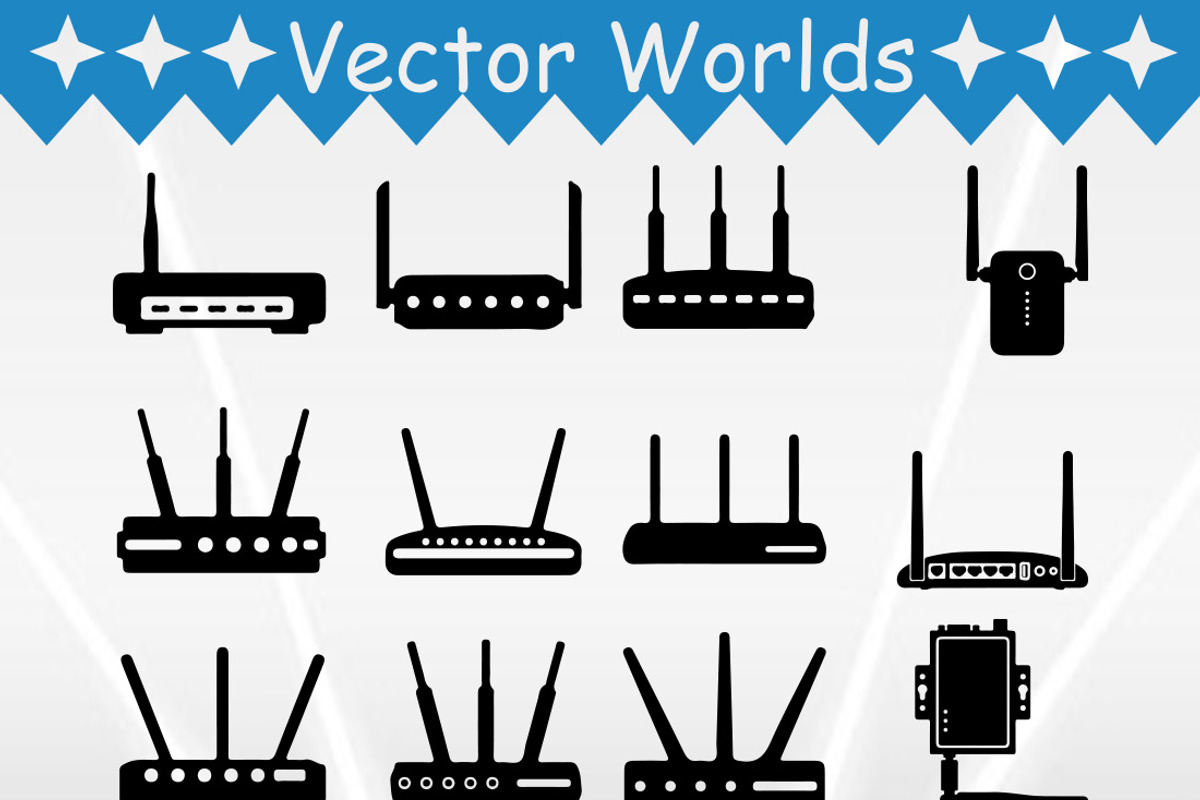 WIFI Router SVG, WIFI Router SVG, an Object Graphic by VectorWorlds (Photo 2 of 3)