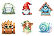 Happy spring clipart, an Illustration by CreationArt (Thumbnail 2 of 7)
