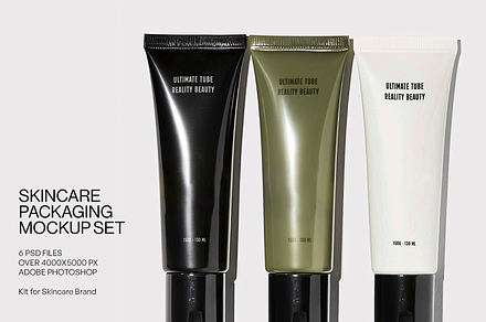 Skincare Packaging Mockup Set, a Packaging Mockup by Aire Studio