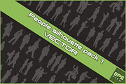People silhouette VECTOR pack 1, a Person Illustration by stallfish's art store (Thumbnail 1 of 2)