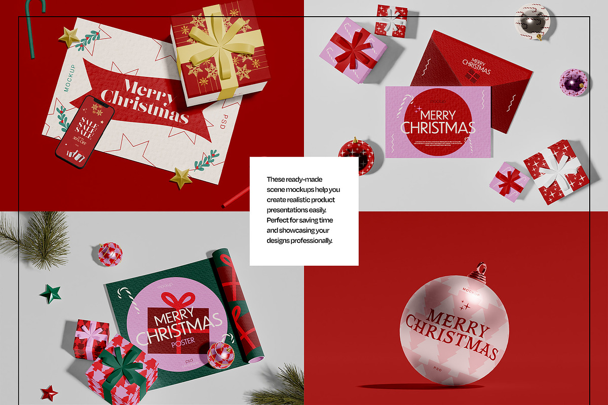 Christmas Mockup Bundle, a Packaging Mockup by Mego-studio (Photo 5 of 11)