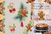 Winter Spices Watercolor Clipart, a Seasonal Illustration by AnitaPol (Thumbnail 5 of 13)