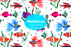 Maldives - fish pattern