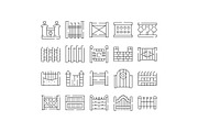 Outline icons set showing various, an Object Graphic by pikepicture (Thumbnail 1 of 3)