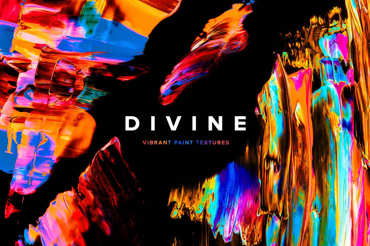 Divine: Vibrant Paint Textures, a Texture Graphic by Chroma Supply (Photo 1 of 14)