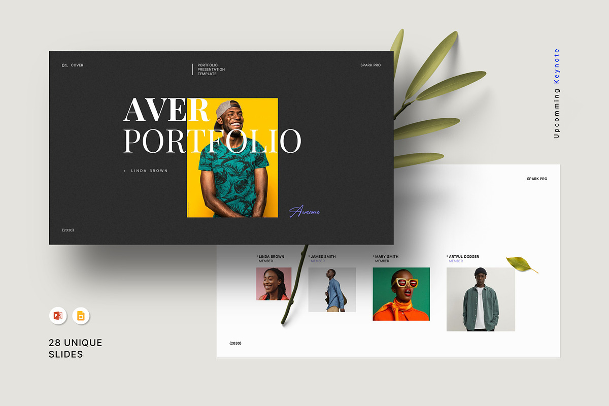 Aver Portfolio Presentation Template, a Presentation Template by SparkPro (Photo 1 of 9)