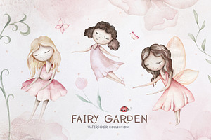 Fairy Garden Watercolor Collection