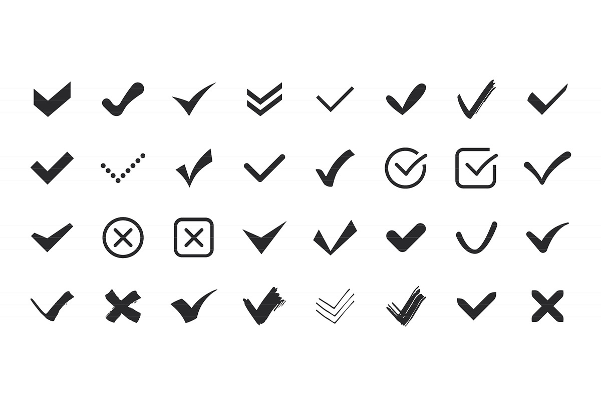 Check Marks Icons Set preview 7