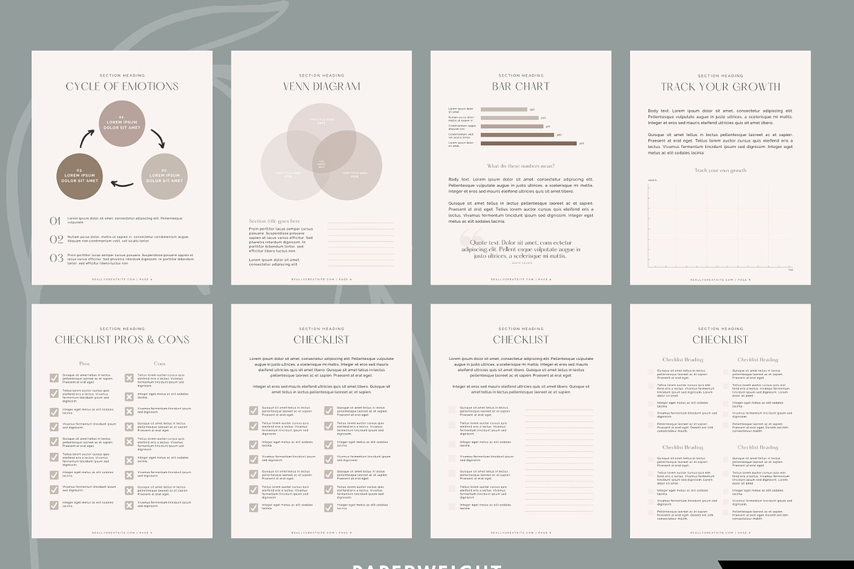 Neutral Workbook Template for Canva, a Magazine Template by Paperweight Memories (Photo 6 of 9)